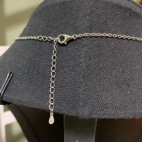 Large Citrine Adorned with Masonite in S925 Stamped Pendant and Chain - Picture 7 of 10